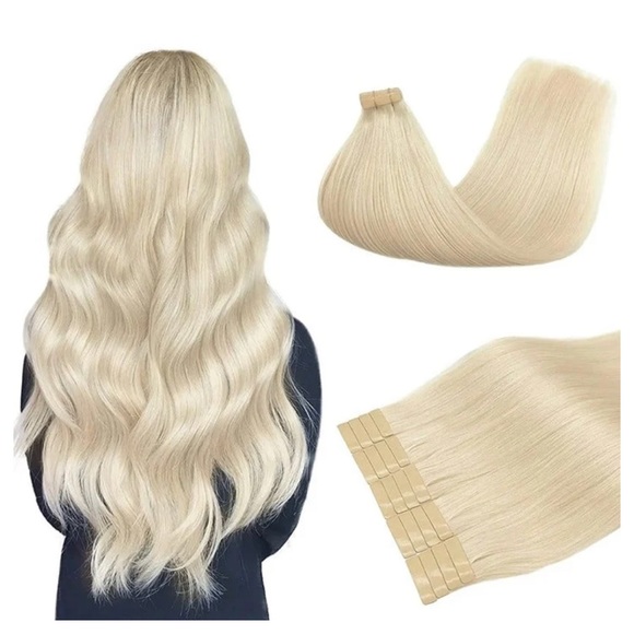 Tape In 100% Human Hair Extensions 50g - Picture 1 of 5